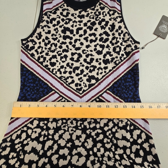 Vince Camuto Women's Sheath Dress Tan /Animal Print Size M - Picture 7 of 11